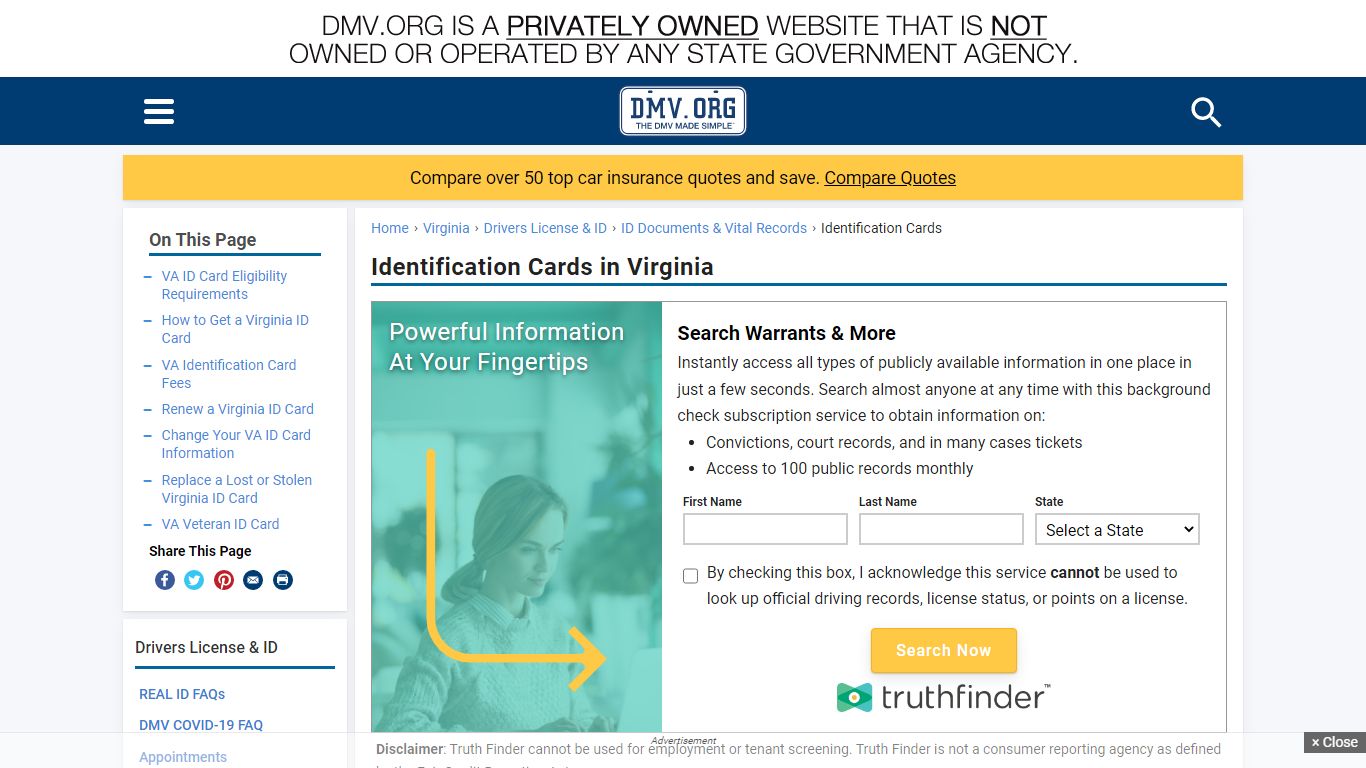 Apply for a New Virginia Identification Card | DMV.ORG